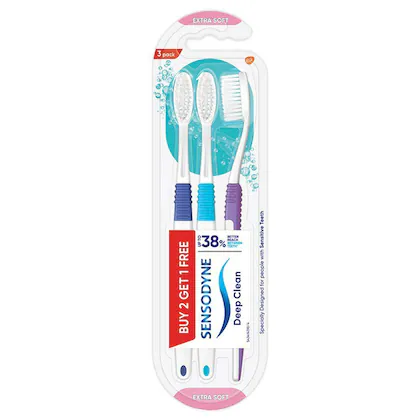Sensodyne Deep Clean (Extra Soft) Toothbrush (Buy 2 Get 1 Free)-(VS)