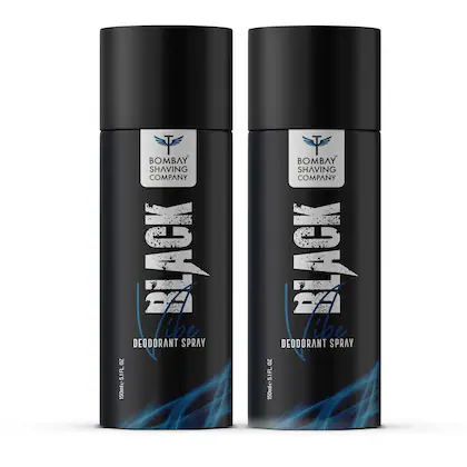 BOMBAY SHAVING COMPANY Black Vibe 150ml x 4 Combo Deodorant Spray - For Men (600 ml, Pack of 4)-(VS)