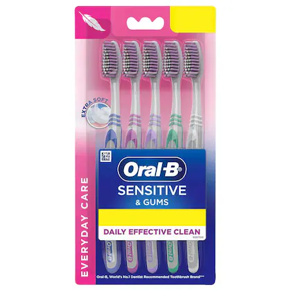 Oral-B Sensitive Care (Extra Soft) Bristles Toothbrush 5 pcs-(VS)
