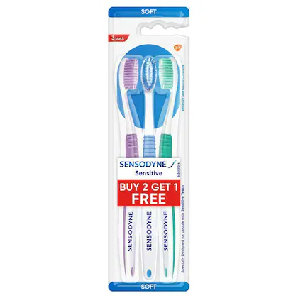 Sensodyne Sensitive (Soft) Toothbrush (Buy 2 Get 1 Free)-(VS)