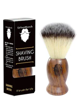 UrbanMooch Sheesham Wood Shaving Brush With Ultra Soft and Absorbent Bristles and Long Handle-(VS)