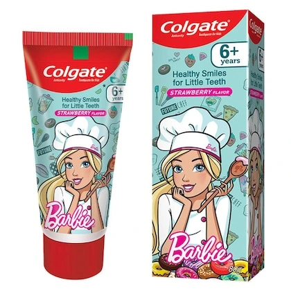 Colgate Barbie Strawberry Flavor Kids Toothpaste 80 g (6+ Years)-(VS)