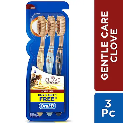 Oral-B Clove Gentle Care Toothbrush (Buy 2 Get 1 Free)-(VS)