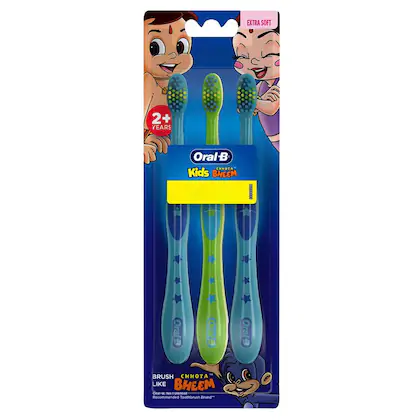 Oral-B Hero Kids Toothbrush (Pack of 3) (2+ Years)-(VS)