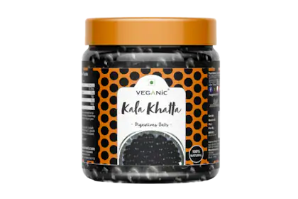 Veganic Kala Khatta Goli | Digestive Fatafat Goli - 400GM | Black Sweet & Sour Ayurvedic Digestive Candy Balls | Khatti Mithi Goli-(VS)