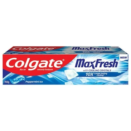 Colgate Max Fresh Peppermint Ice Blue Gel Toothpaste 150 gm-(VS)