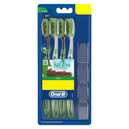 Oral-B 123 Neem Extract Toothbrush (Buy 2 Get 2 Free)-(VS)