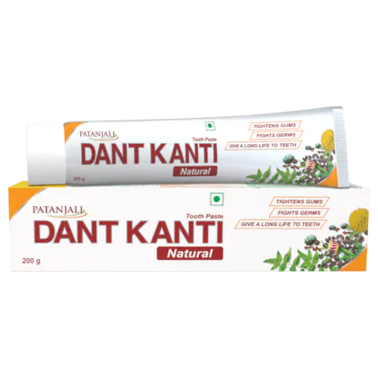 Patanjali Dant Kanti Natural TOOTHPASTE 200G-Pack of 2-(VS)