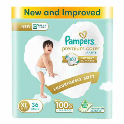 Pampers Premium Care Diaper Pants | Extra Large (XL) - 36 diapers| Jumbo Pack-(VS)