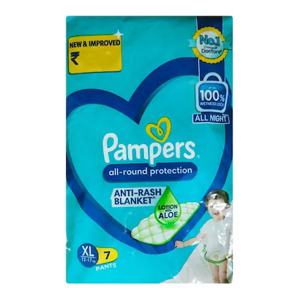 Pampers All Round Protection Anti Rash Blanket Diaper Pants (XL) 7's-(VS)