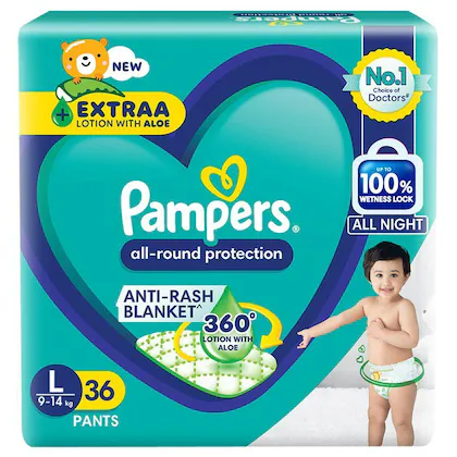Pampers All Round Protection Pants (L) 36 count (9 - 14 kg)-(VS)
