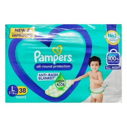 Pampers All Round Protection Diaper Pants (L) 38's-(VS)