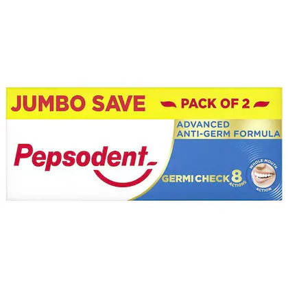 Pepsodent Germicheck Advance Anti-Germ Formula Toothpaste 150 gm (Pack of 2)-(VS)