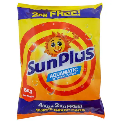 Sunplus Aqaumatic Detergent Powder 6 kg-(VS)