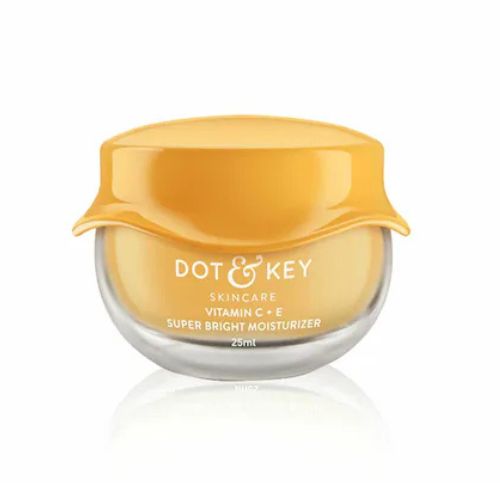 Dot & Key Vitamin C + E Super Bright Moisturizer | Face Moisturizer For Glowing Skin, Fades Pigmentation, Reduces Skin Dullness | Super Soft Face Cream For Dry Skin & Oily Skin | For Women & Men | 25ml(VS)