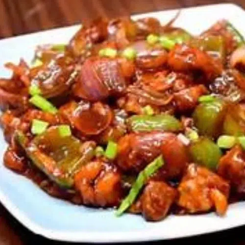 Chilli Mushroom Dry (Punjabi Dhaba)