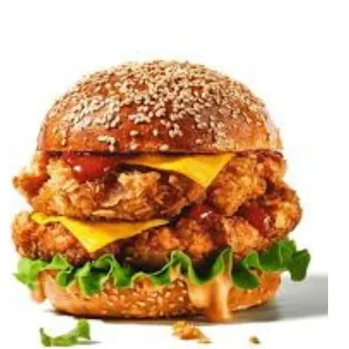 Chicken Cheese Burger (Hot Pizza Bite)